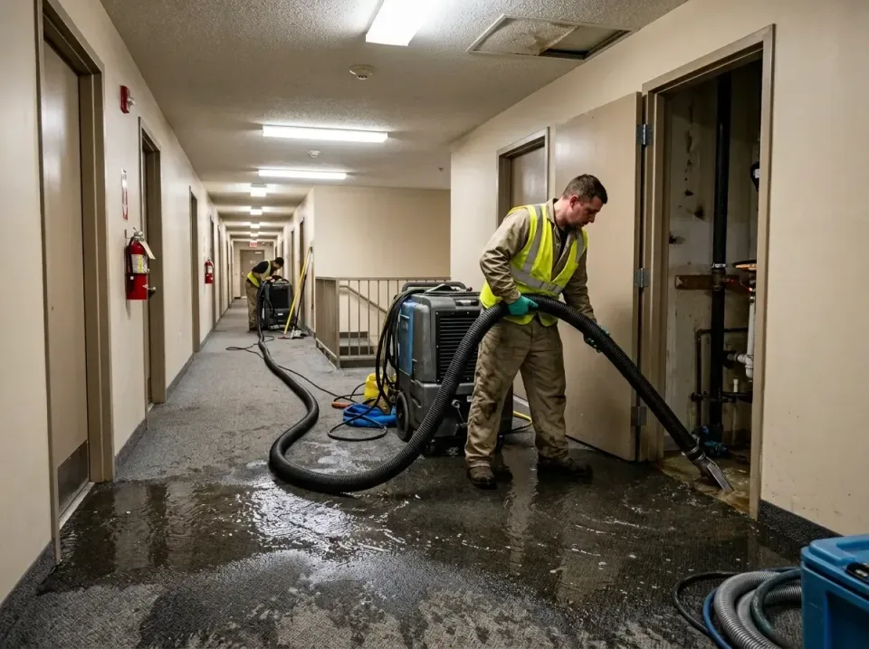multi-unit-apartment-hallway-f-005 — frequently asked questions, Emergency Burst Pipe Water Extraction & Removal in Bessemer…